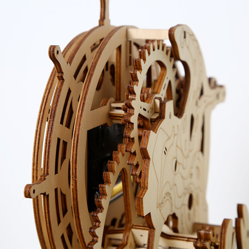 Pirate Clock 3D Mechanical Wooden Puzzle