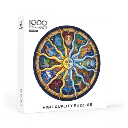 Zodiac Round Jigsaw Puzzle 1000pcs 60cm