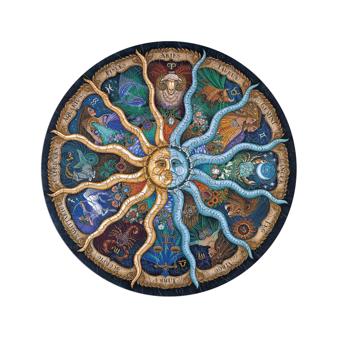 Zodiac Round Jigsaw Puzzle 1000pcs 60cm