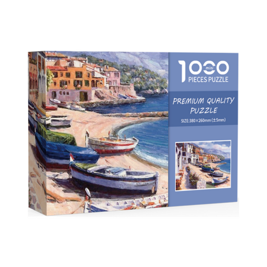 Fishin Port Mini Jigsaw Puzzle 1000pcs 38*26cm