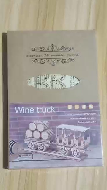 Wine Truck 3D Wooden Puzzle Medium