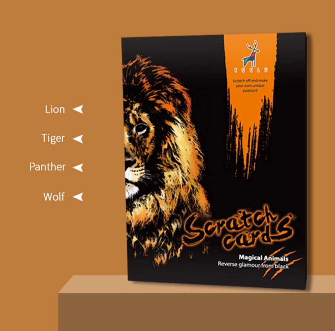 Animal Scratch 4 in 1 Painting Paper Set V2