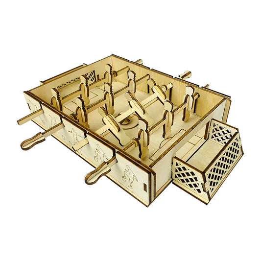 Table Football 3D Mechanical Wooden Puzzle